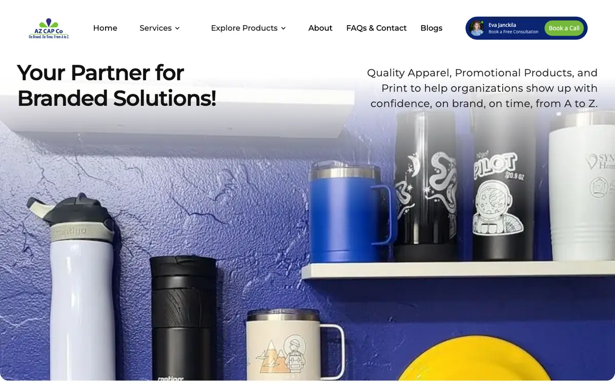 AZ Cap Co. website